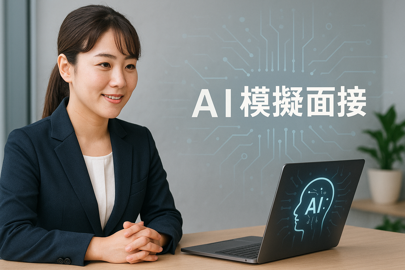 模擬面接（AI）で内定率アップ！のアイキャッチ画像