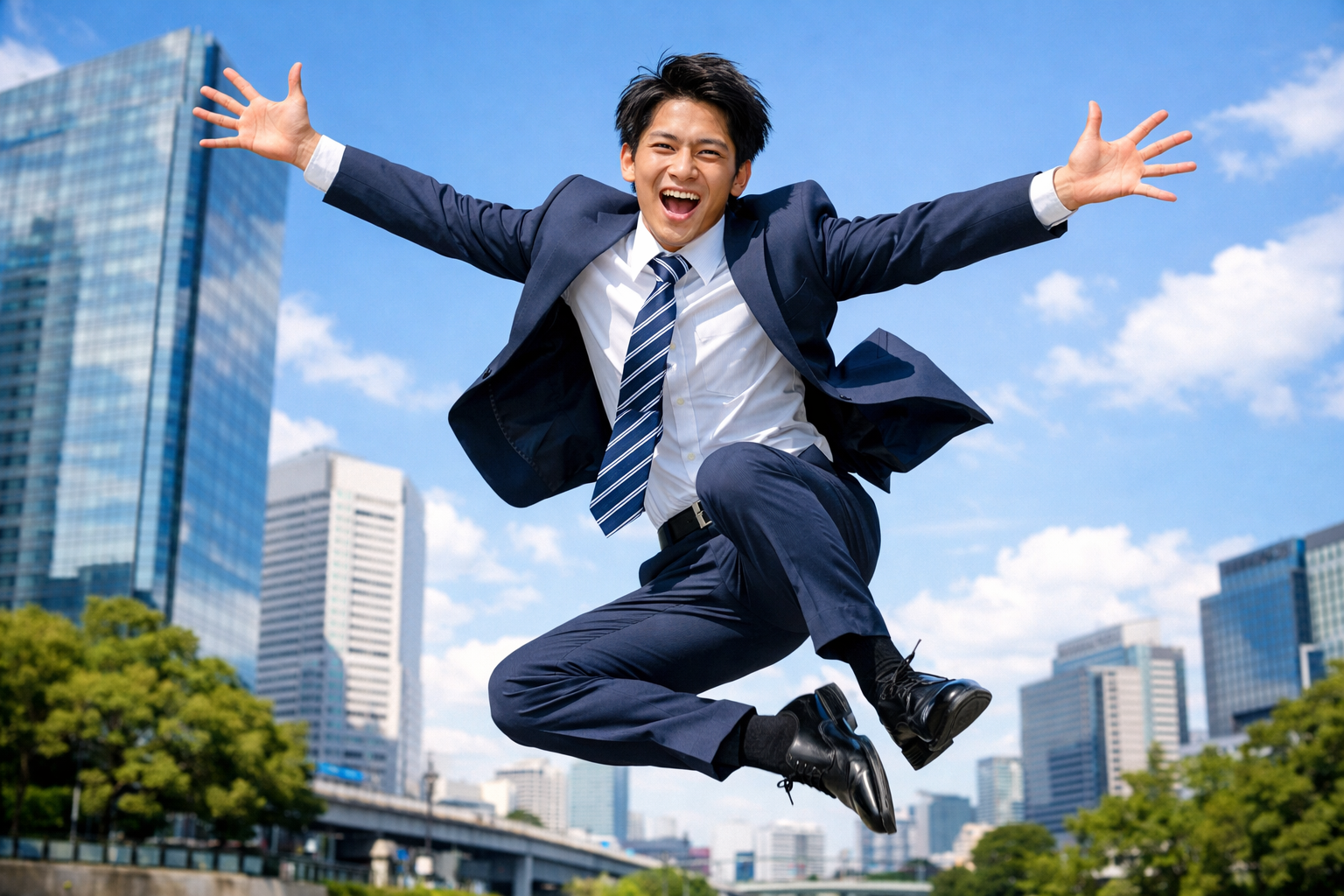 キューズフル社員の躍動的な様子